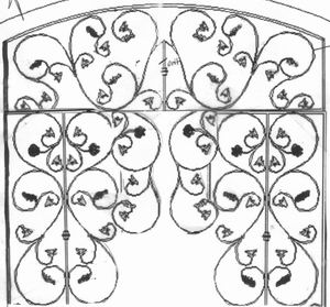 Wrought iron window shutters