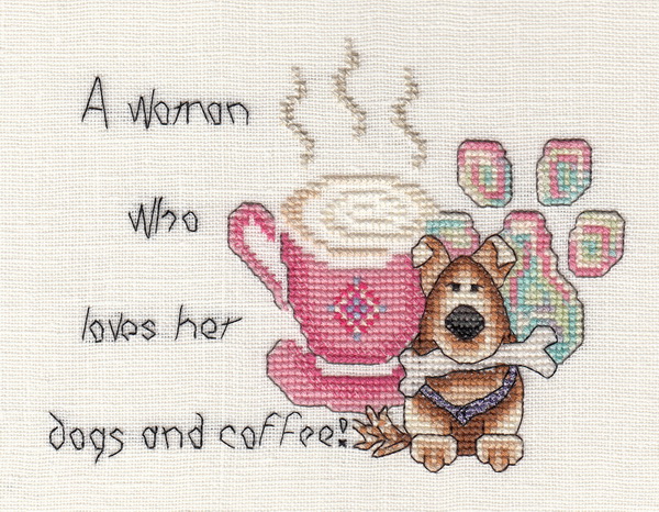A Woman Who Loves Her Dogs and Coffee